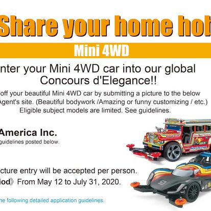 Share Your Home Hobby Contest - Mini 4WD Edition