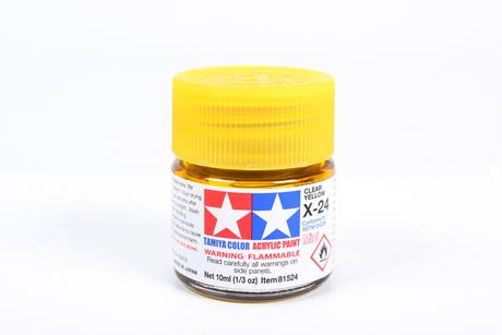 Acrylic Mini X-24 Clear Yellow