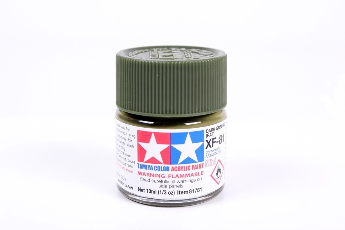 Acrylic Mini Xf-81 Dark Green 10Ml Bottle Dark Green 2 Raf