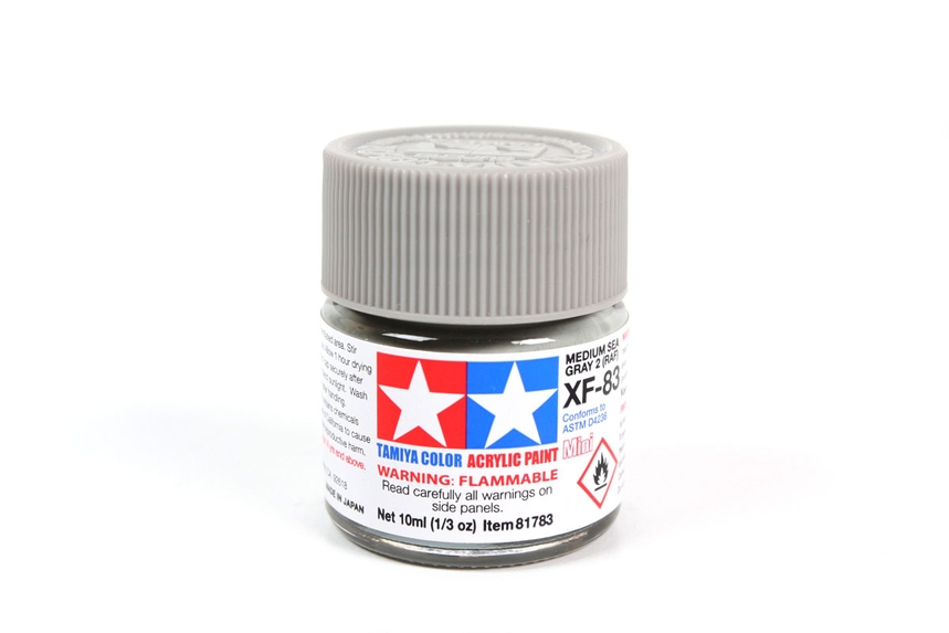 Acrylic Mini Xf-83 M Sea Grey 10Ml Bottle Med Sea Grey 2 Raf
