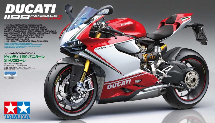 Tamiya 14132 Ducati 1199 Panigale S Motorcycle Tamiya USA