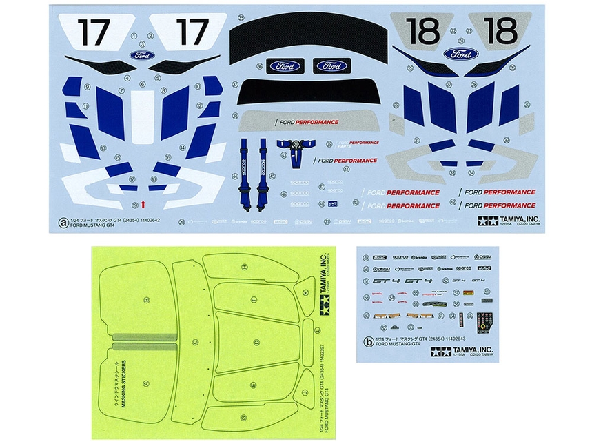 Tamiya 24354  2019 FORD MUSTANG GT4 racing version plastic model kit 1/24 