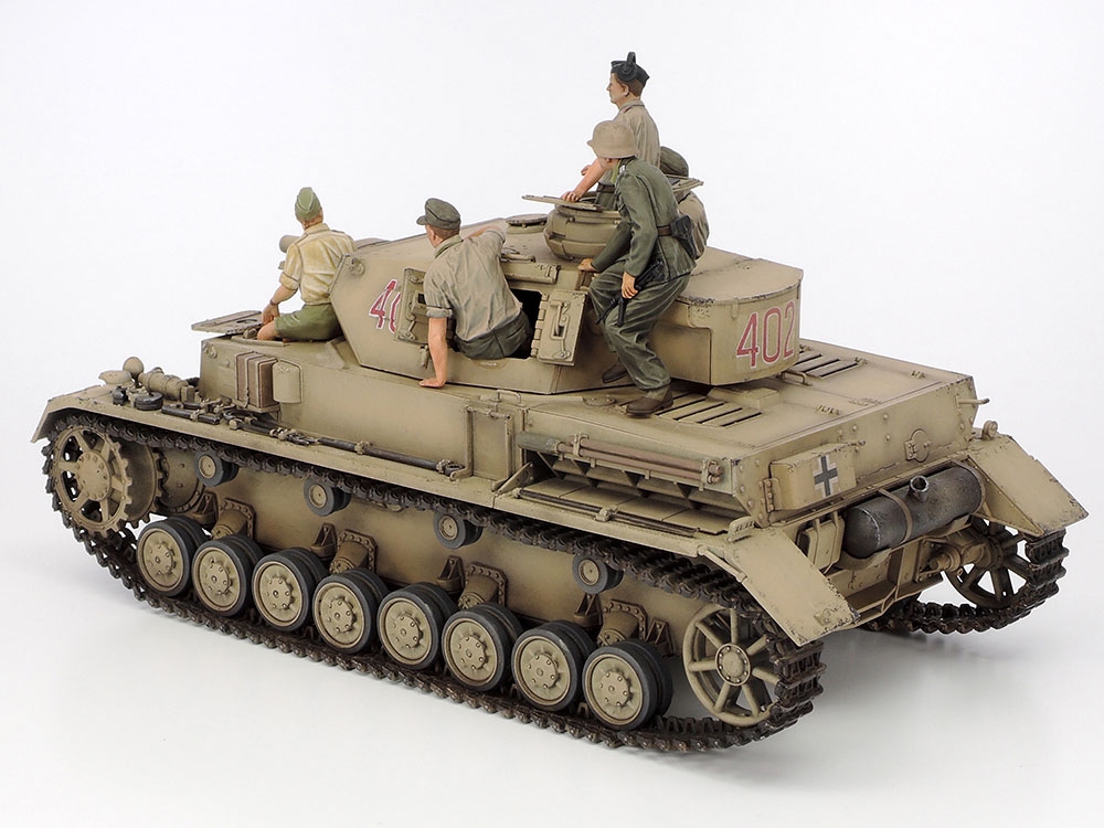 Tamiya 25208 German Tank Panzerkampfwagen IV Ausf.F & Motorcycle Set North  Africa / Tamiya USA