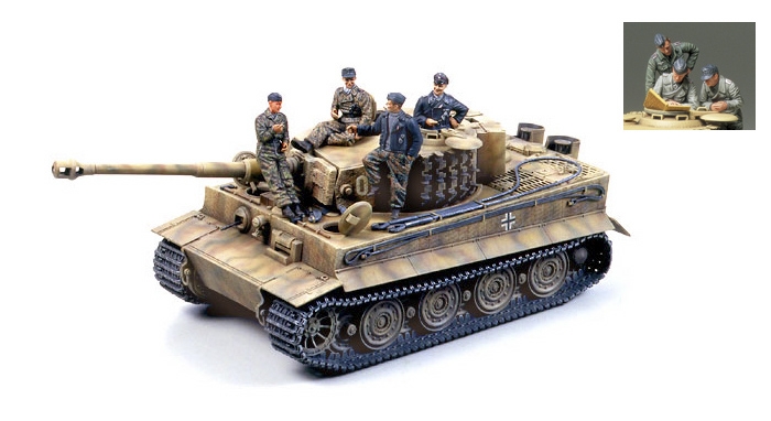 German Tiger I Late Version 1/35 W/Ace Commander And Crew / Tamiya USA