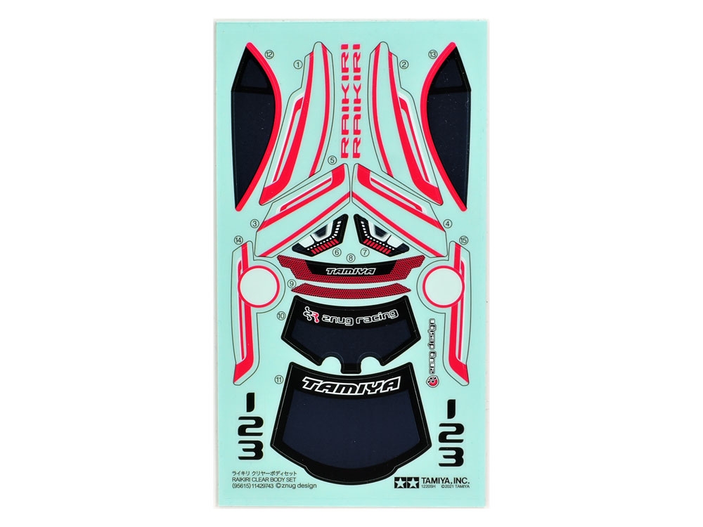 Tamiya 95615 Raikiri Mini 4WD Clear Body Set / Tamiya USA