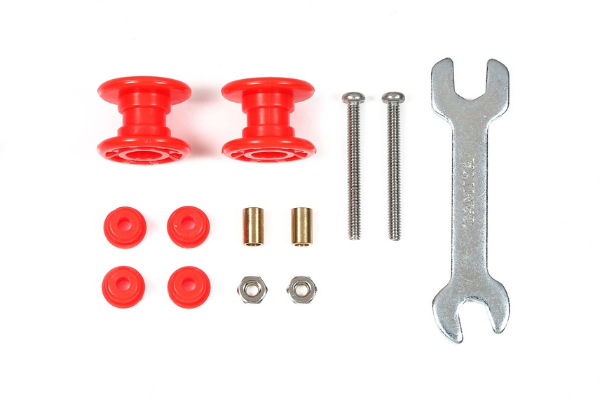 ごっちゃんさん専用 Tamiya 95662 Low Friction Plastic Double Rollers (Red/13-13mm