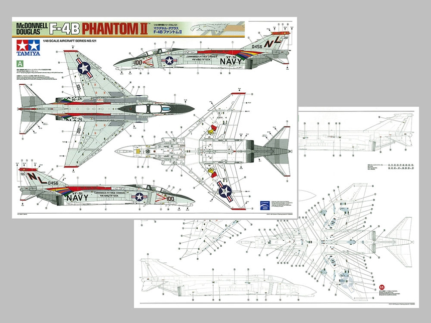 Print Scale Decals 1/72 MCDONNELL DOUGLAS F-4 PHANTOM II TECHNICAL STENCIL SET