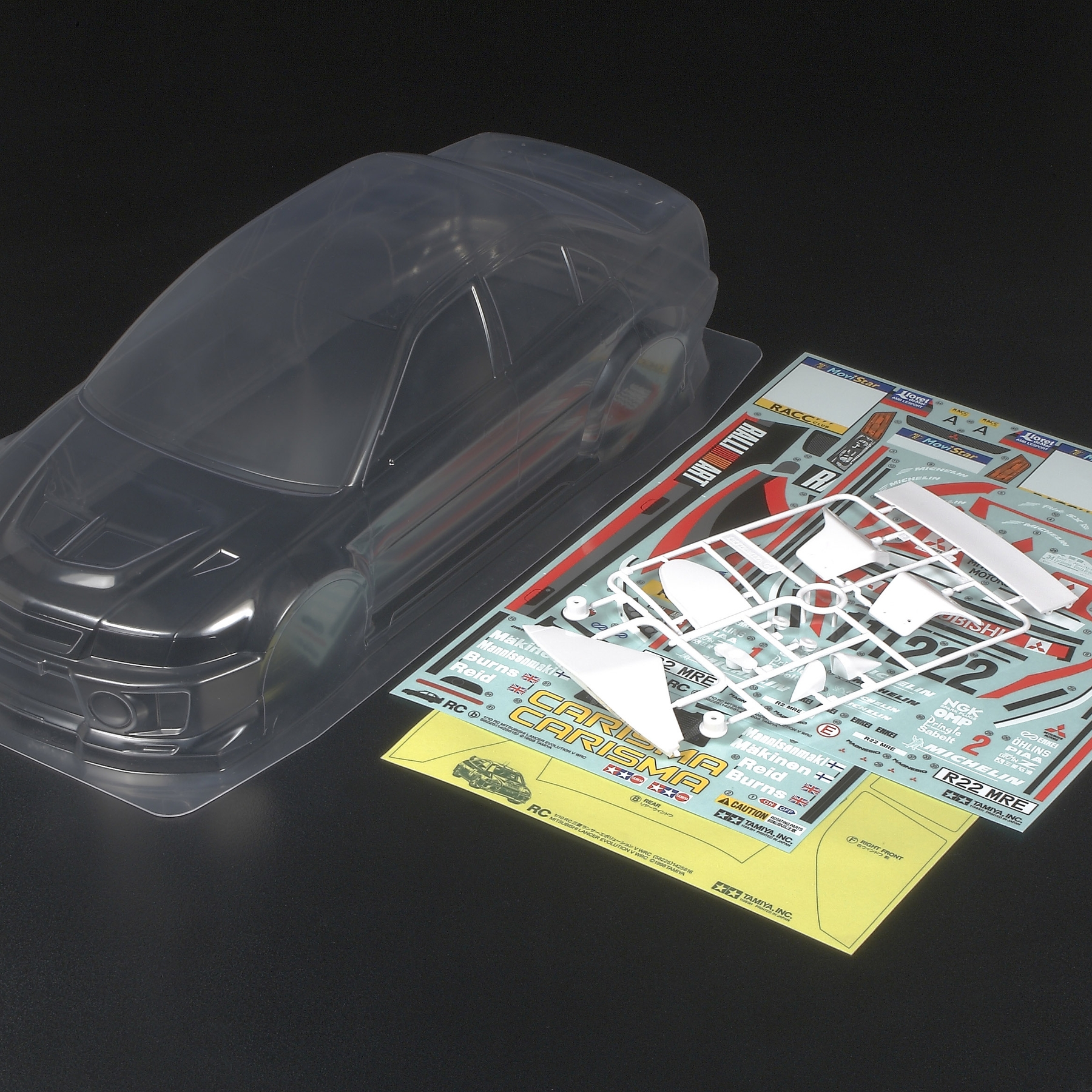 Rc Body Set Mitsubishi Lancer Evo V Wrc / Tamiya USA