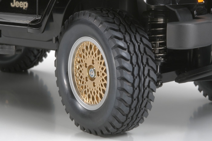 New Tamiya R/C 1/10 Jeep Wrangler 4WD CC01 Chassis with LED light + ESC  Motor | eBay