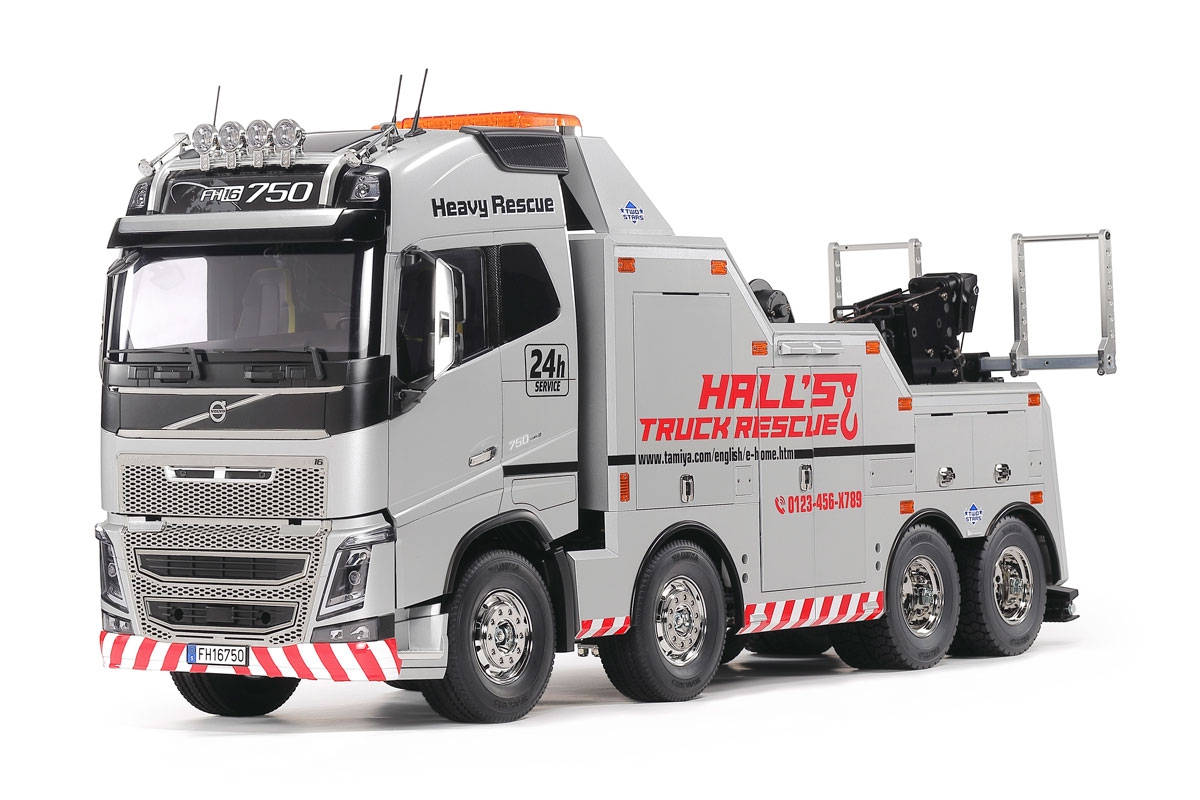 タミヤ1/14ボルボFH16ダブルストレーラー Tamiya 47528 Volvo FH16 Tow Truck / Tamiya USA