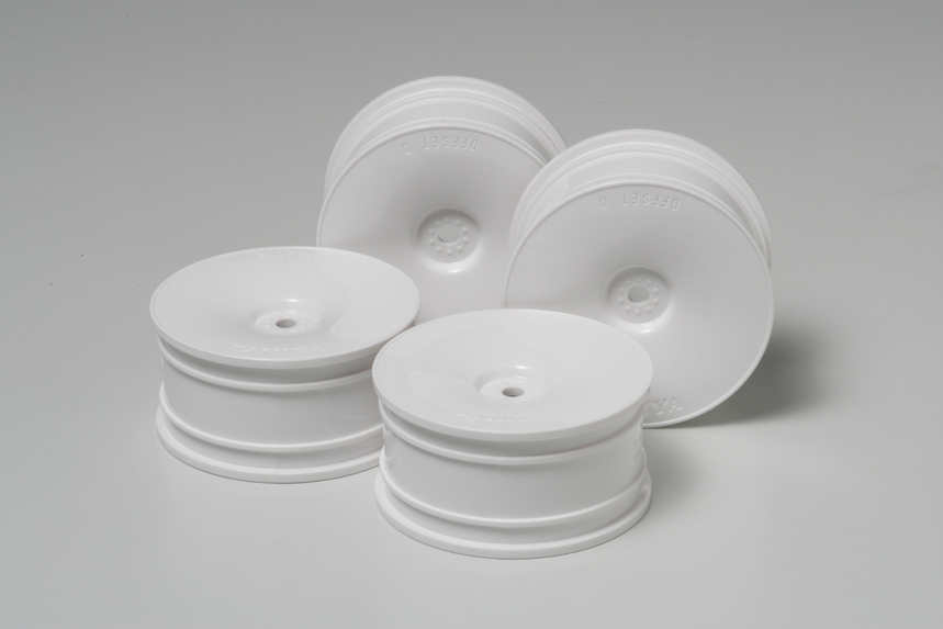 Rc White Dish Wheel 4Pcs