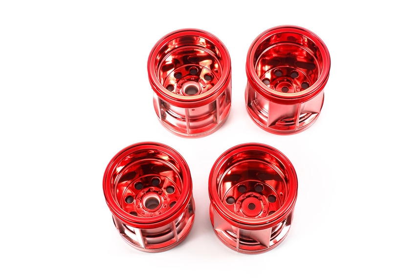 Rc Wr-02 Red Plated Wheel Set