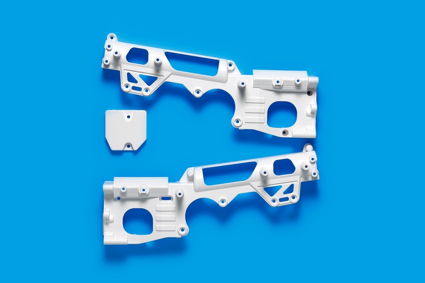 White Tamiya 47405 1/10 RC WR-02CB D PARTS Chassis 