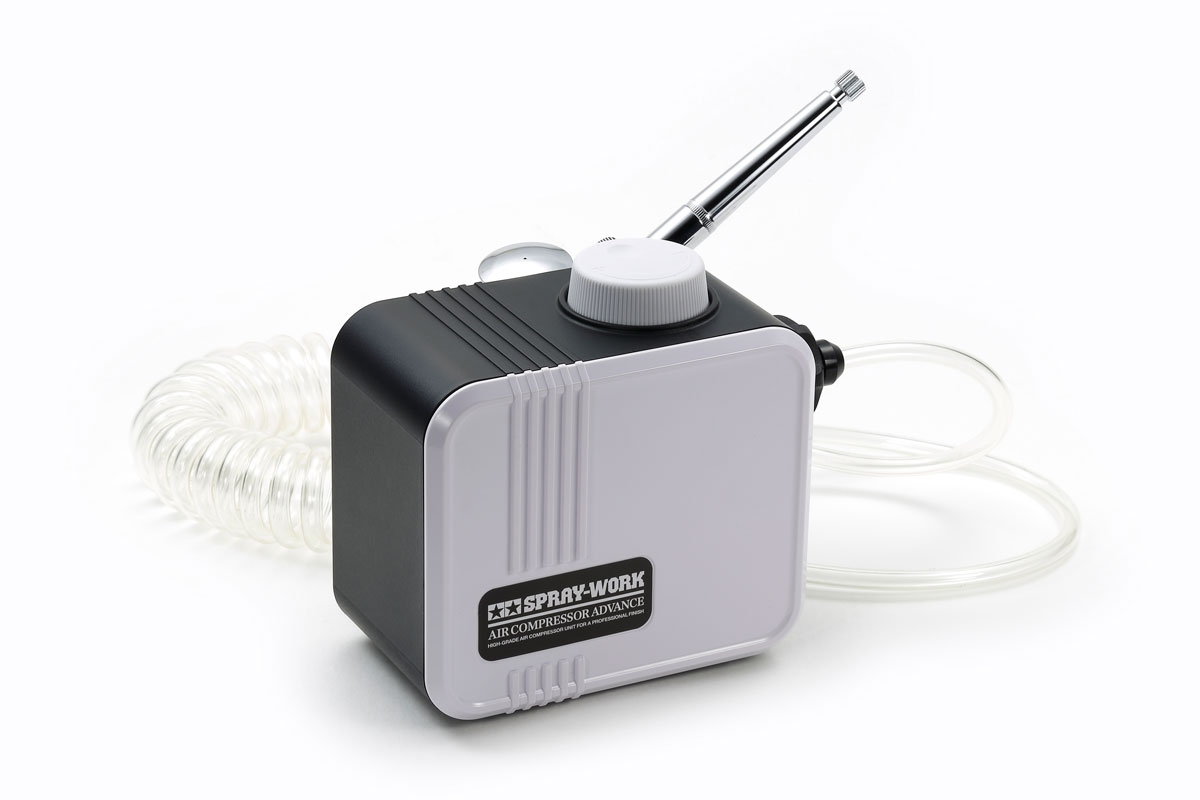 Tamiya 74563 Spray-Work Air Compressor Advance w/Sparmax Airbrush