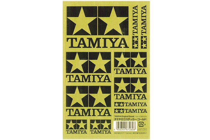 Tamiya Logo Sticker (Gold)